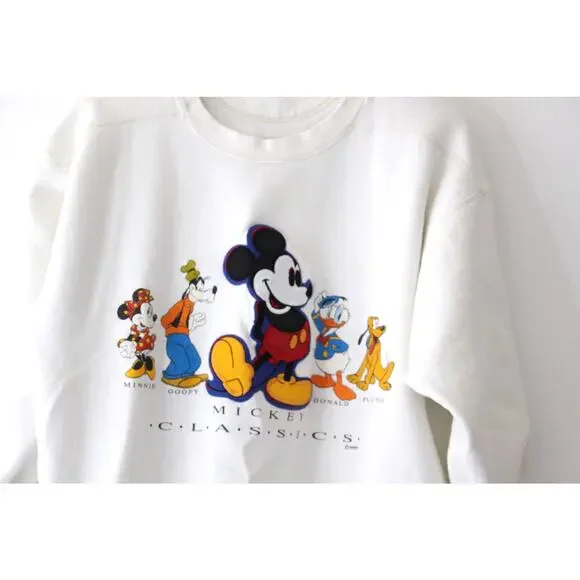 Vintage Walt Disney Mickey Mouse Sweatshirt XL - Picture 2 of 5